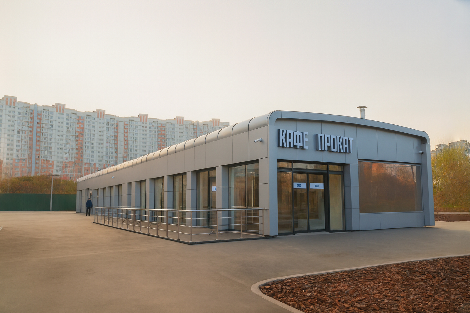 Модульная раздевалка для катка - фото