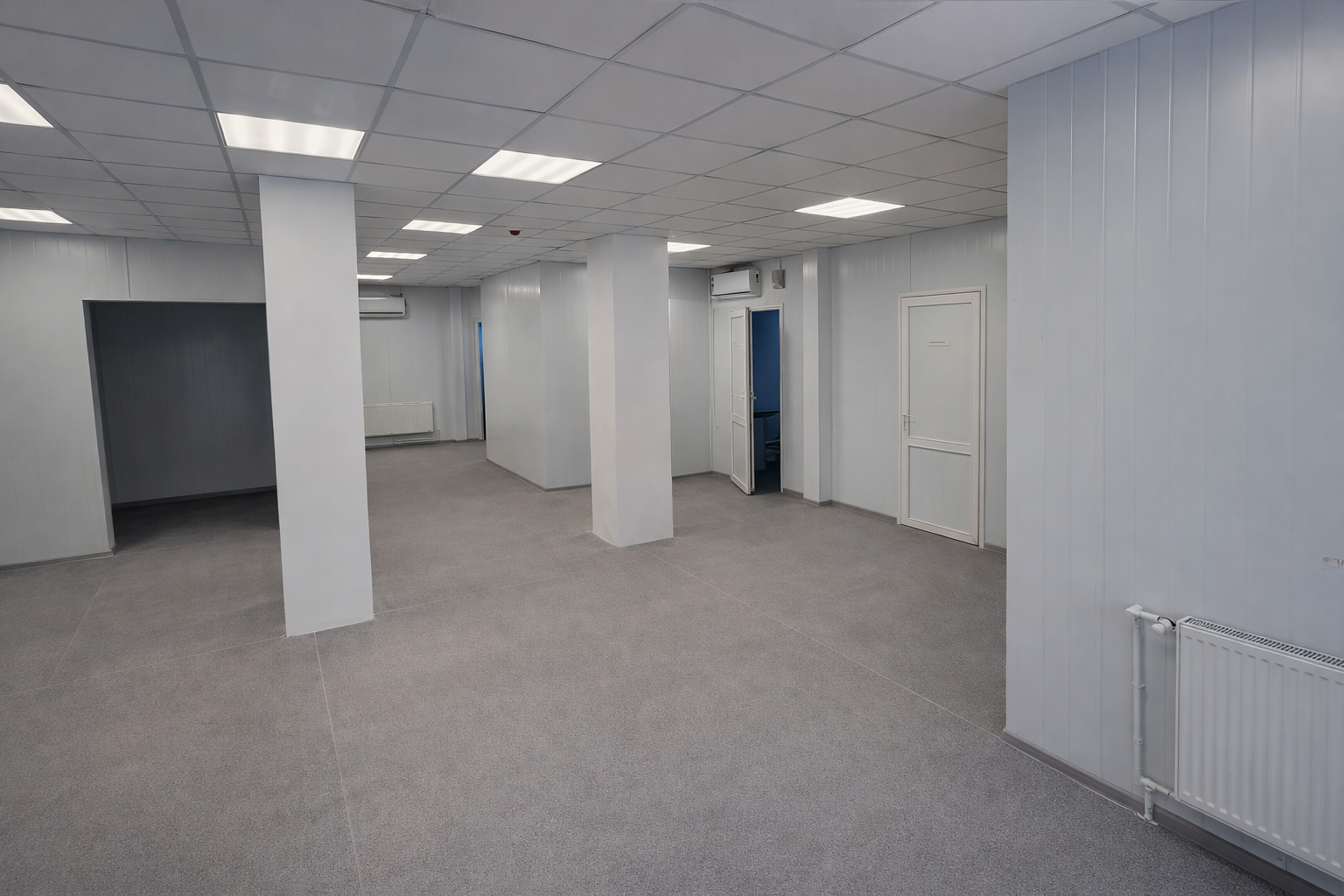 Одноэтажная поликлиника на базе модульных конструкций - фото