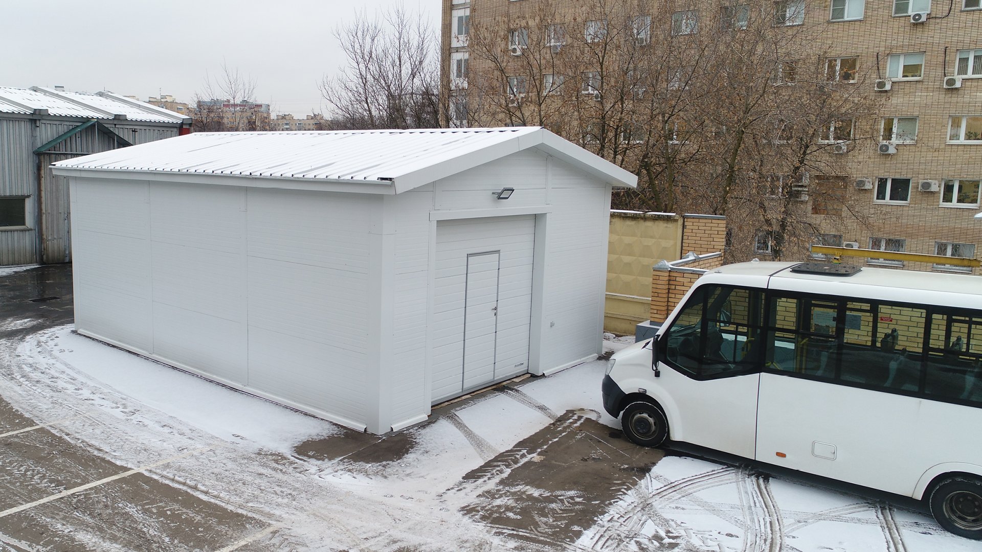 Модульный пункт дезинфекции автомобилей - фото