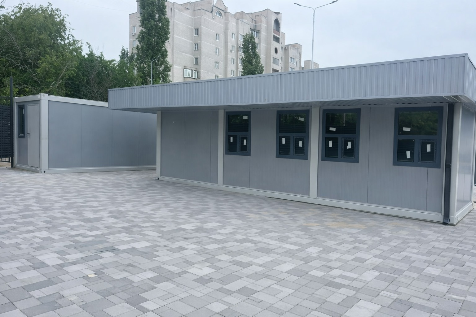 Модульные здания для инфраструктуры стадиона - фото