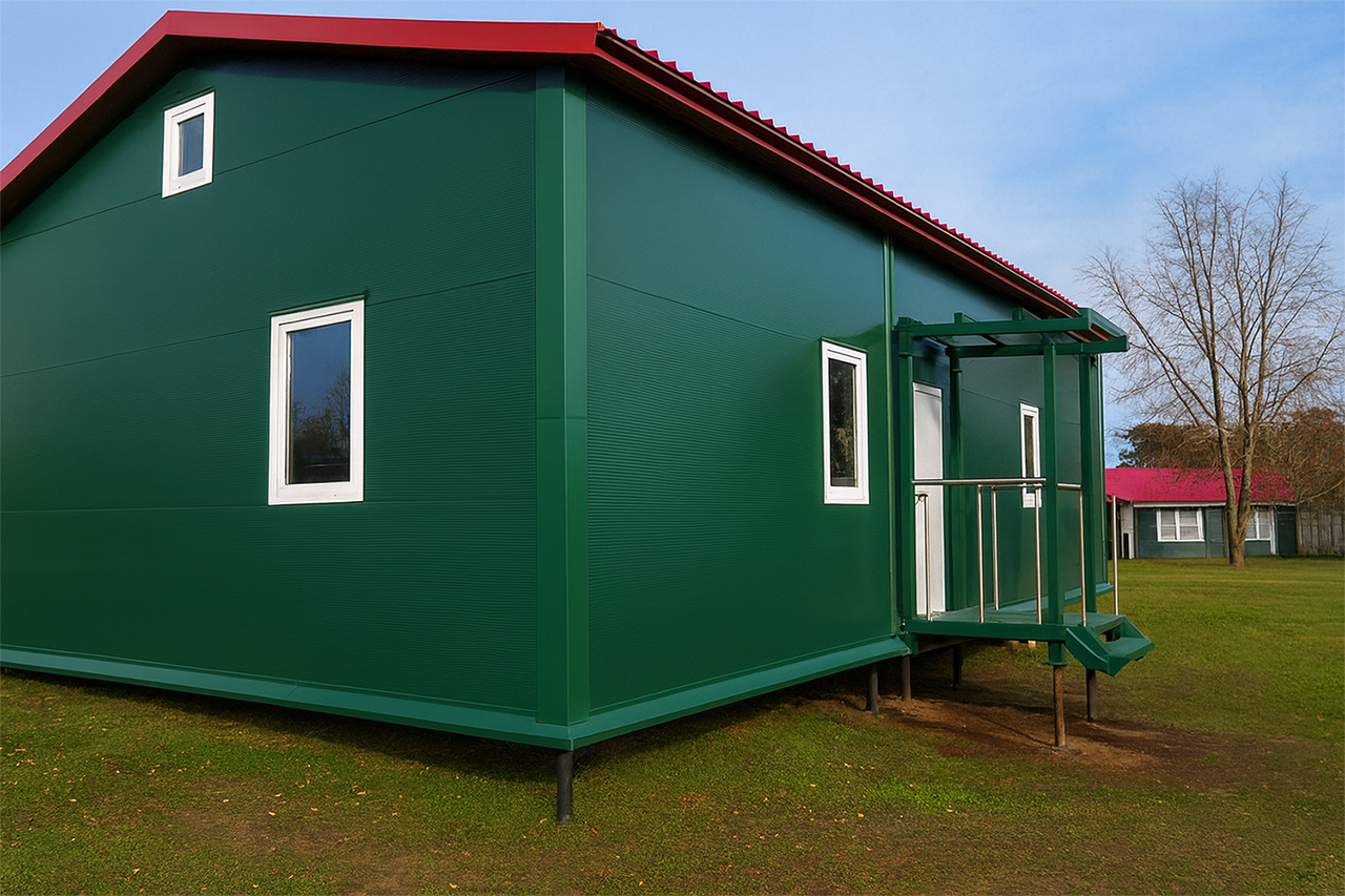 Модульный домик для охотников - фото