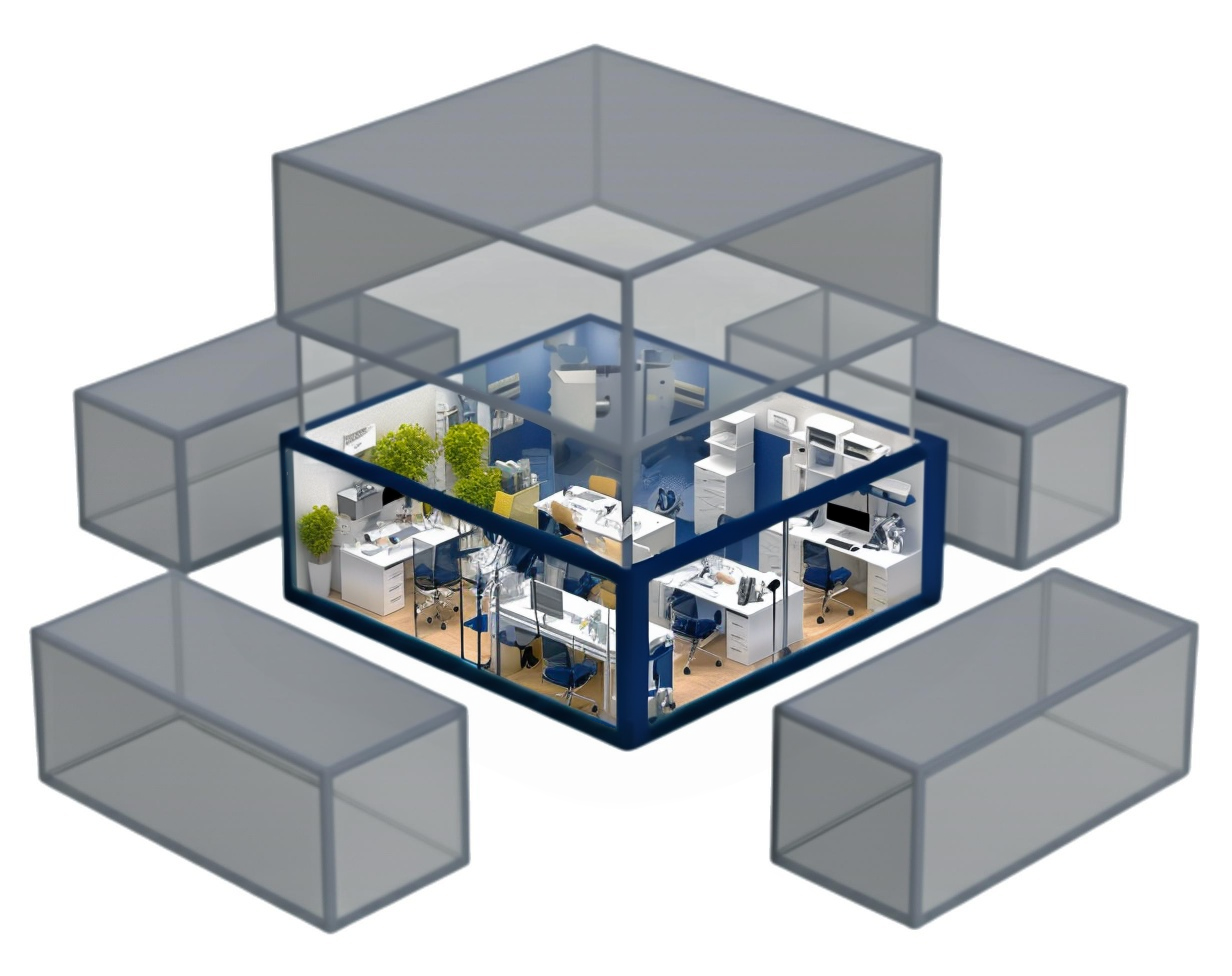 Модульный офис с кухней