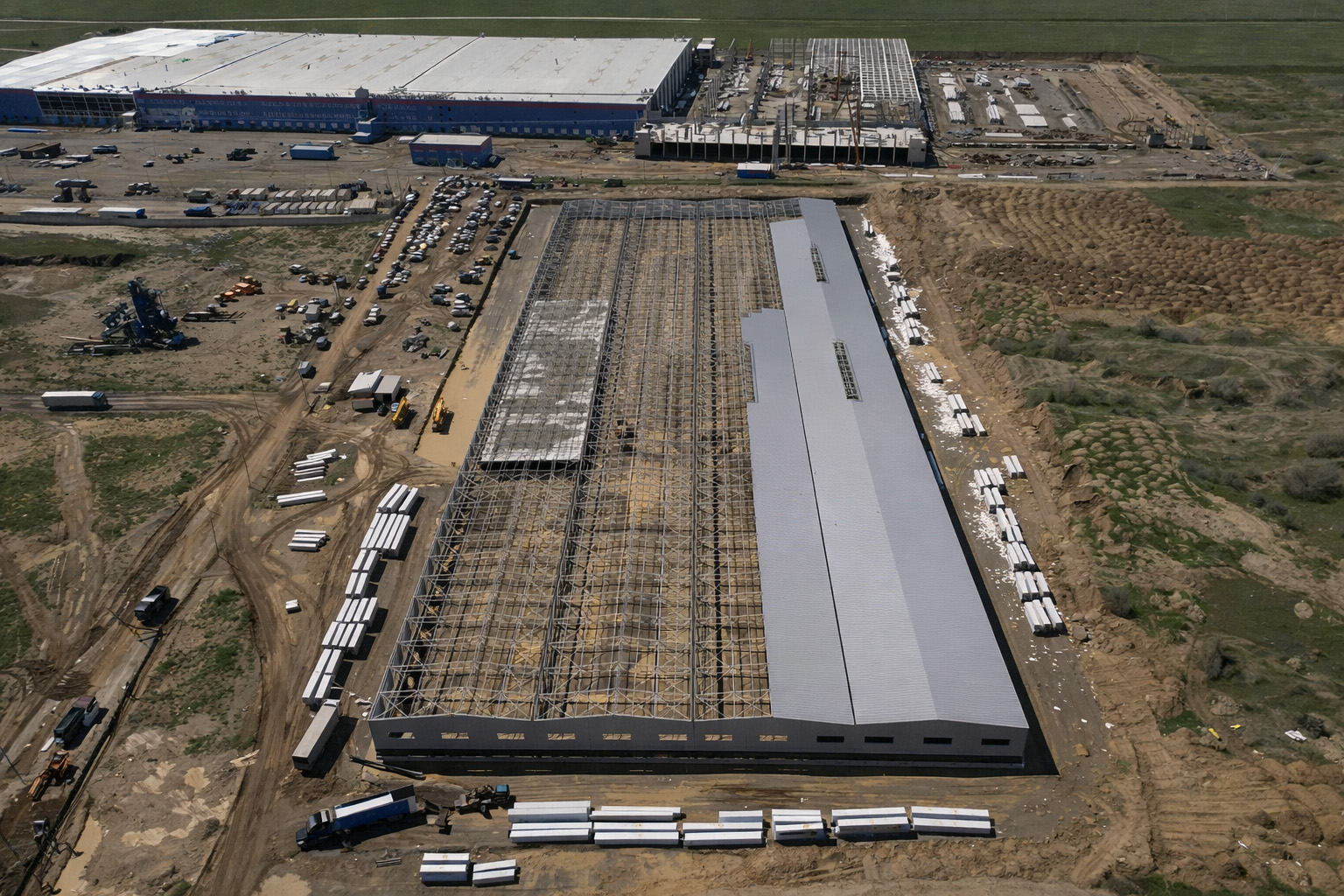 Поставка панелей из минеральной ваты для строительства фабрики - фото