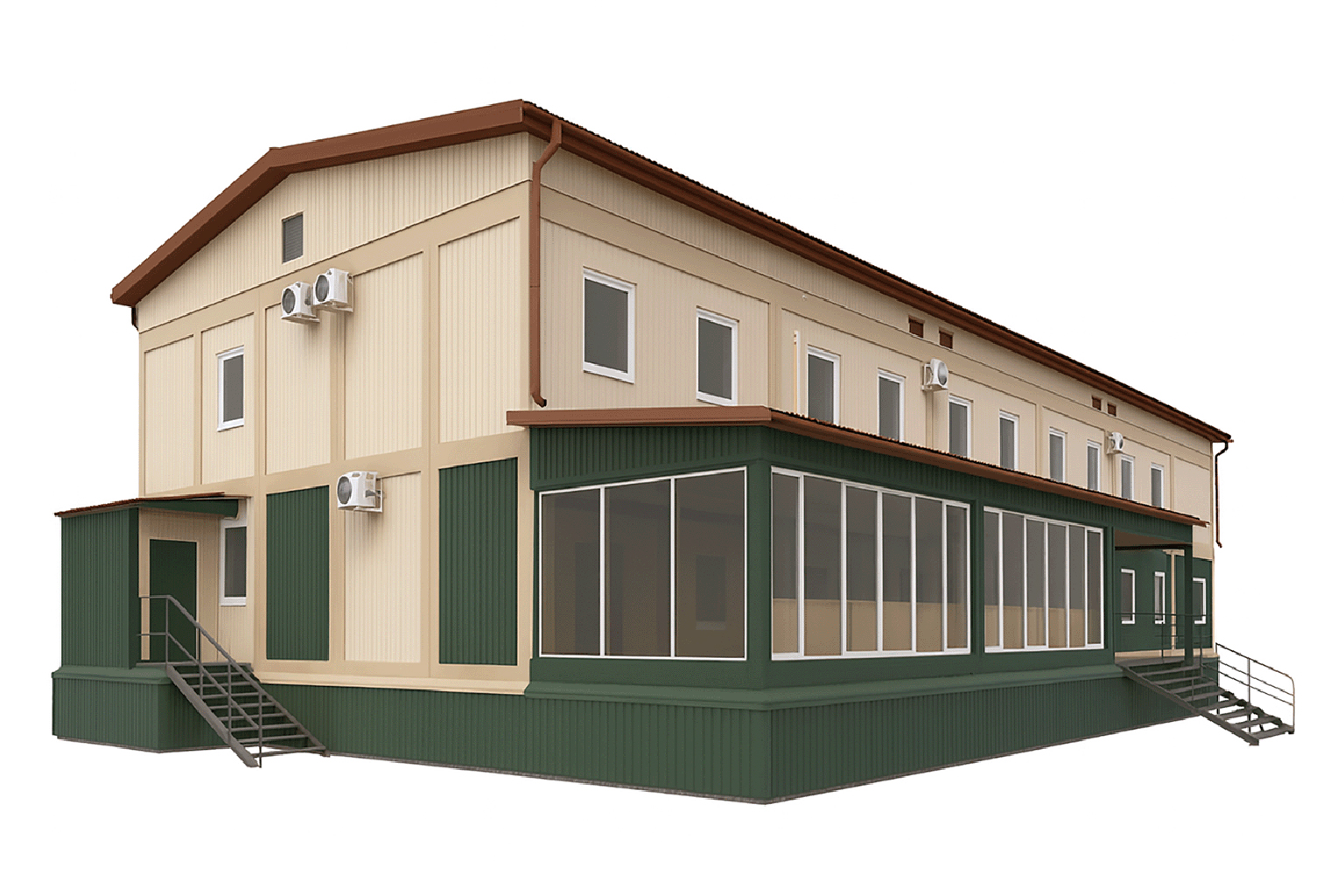 Модульный двухэтажный отель