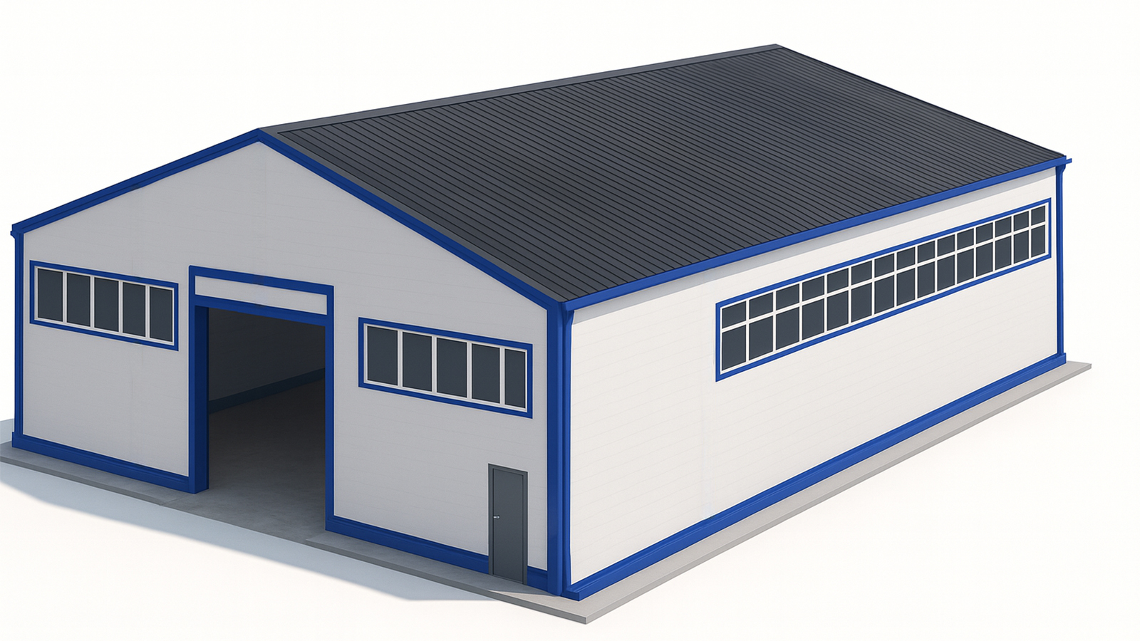 Каркасный цех 1400 м²