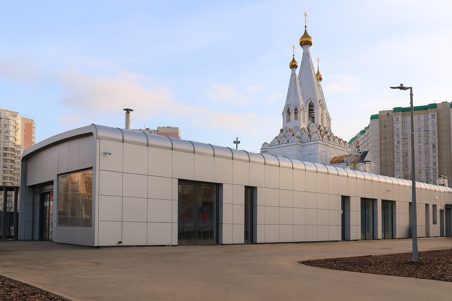 Модульная раздевалка для катка - фото