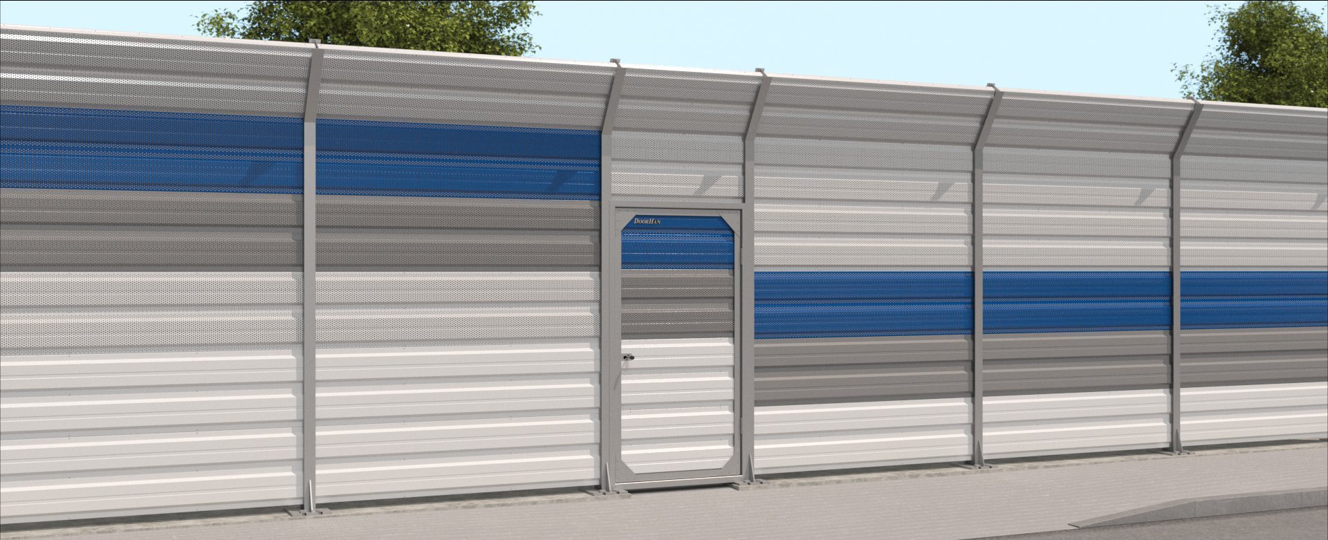 Калитка распашная в шумозащитном исполнении