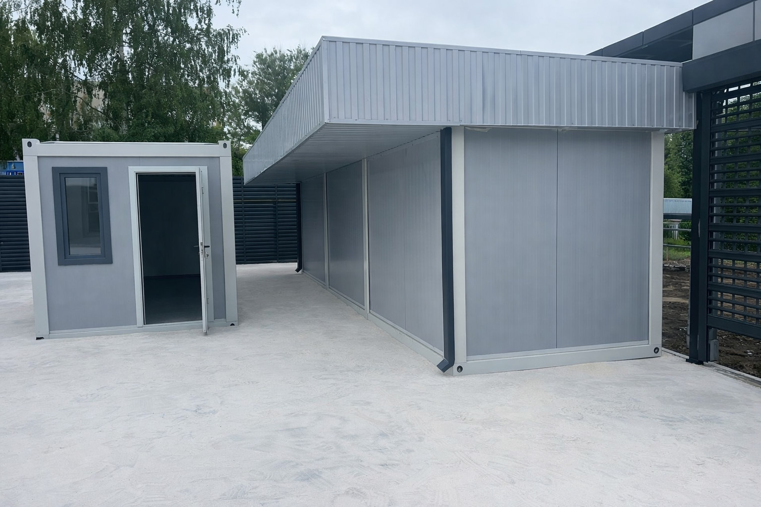 Модульные здания для инфраструктуры стадиона - фото