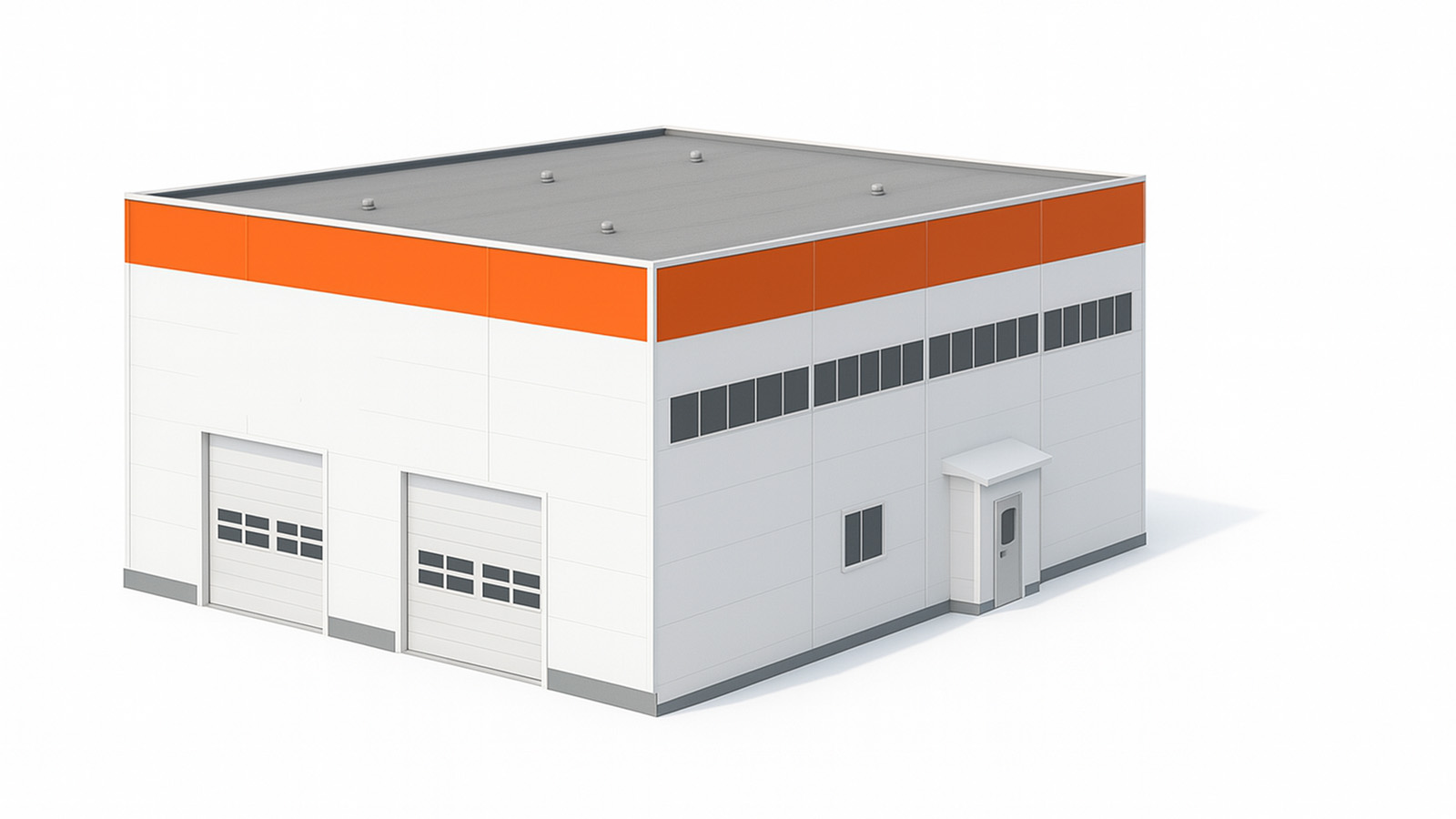 Каркасный цех 1600 м²