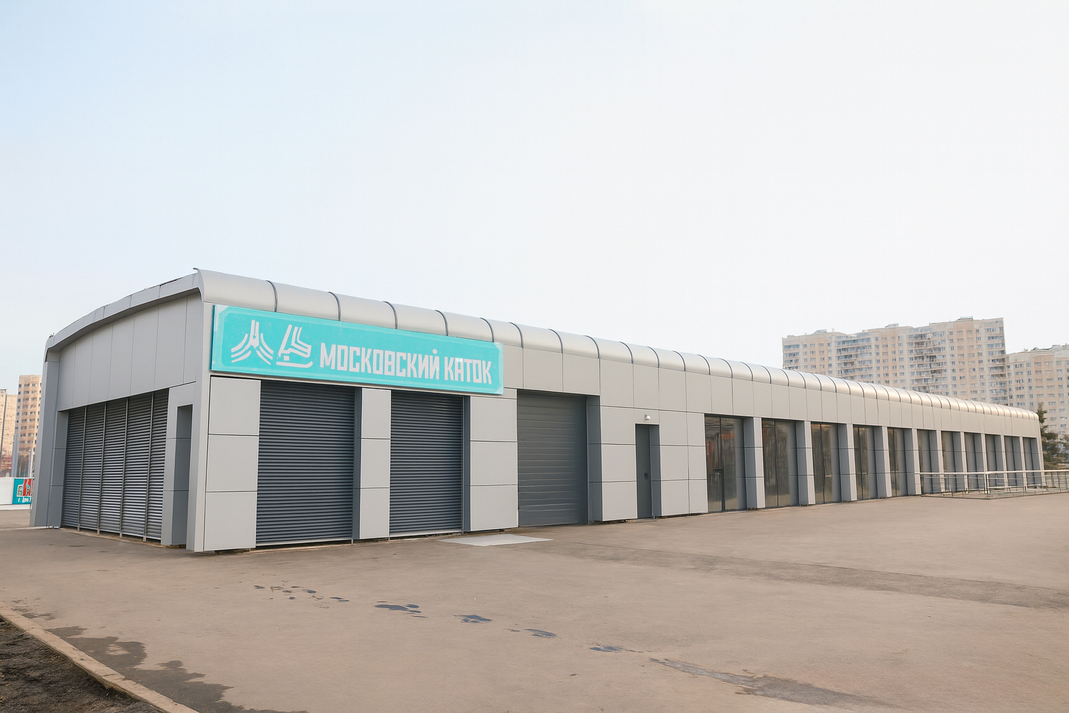 Модульная раздевалка для катка - фото