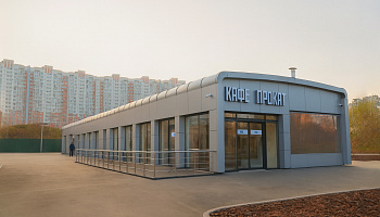 Модульная раздевалка для катка - фото