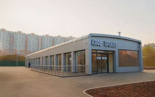 Модульная раздевалка для катка