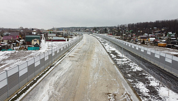 Шумозащитные экраны на трасе М7 Волга - фото