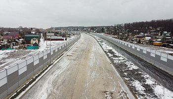 Шумозащитные экраны на трасе М7 Волга - фото