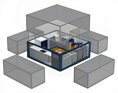 Модульный санузел с душем