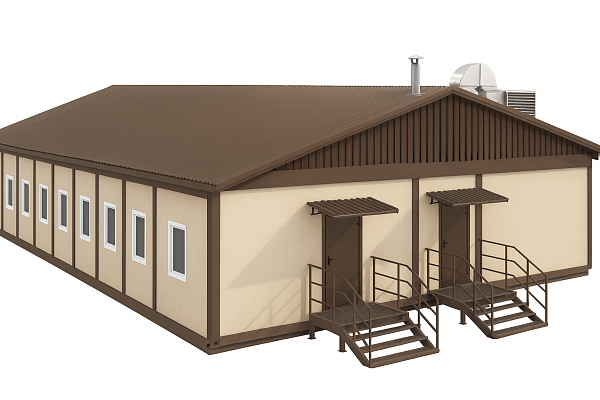 Блочно-модульная столовая на 100 мест