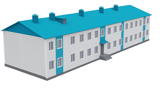 Модульные дома общежитие - фото