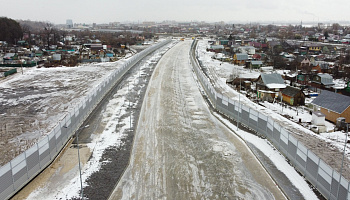 Шумозащитные экраны на трасе М7 Волга - фото