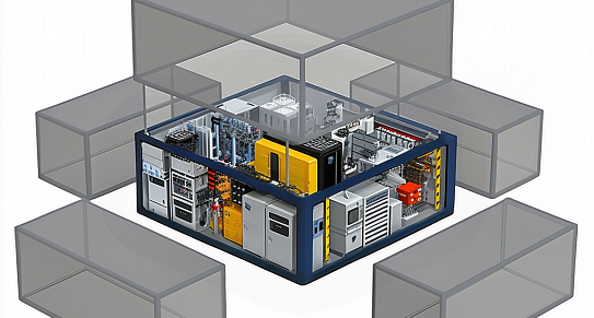 Здание распределительных щитов - фото