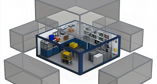 Модульная ремонтная мастерская - фото