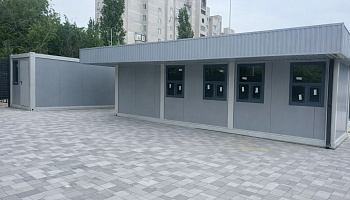 Модульные здания для инфраструктуры стадиона - фото