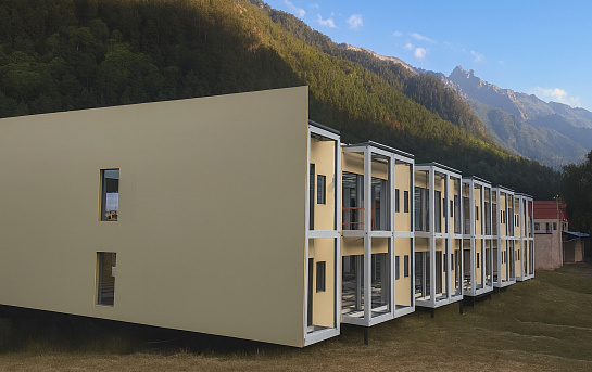 В Карачаево‑Черкесии строят гостиницу по модульной технологии DoorHan