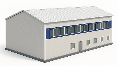 Каркасный склад с антресолями