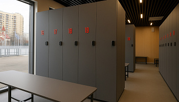 Модульная раздевалка для катка - фото