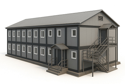 Блочно-модульное здание АБК