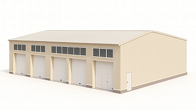 Каркасный склад утеплённый