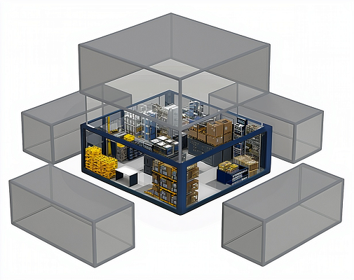 Модульное здание склада