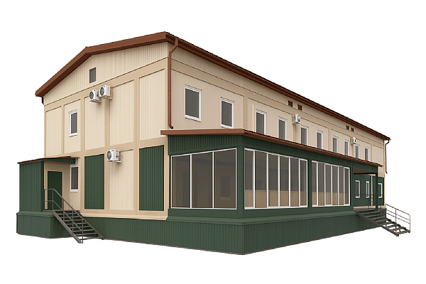 Модульный двухэтажный отель