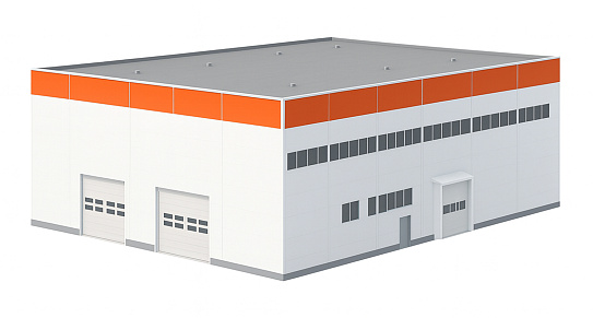 Каркасное здание 1960 м² - фото