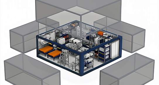 Модульное здание пожарной части - фото