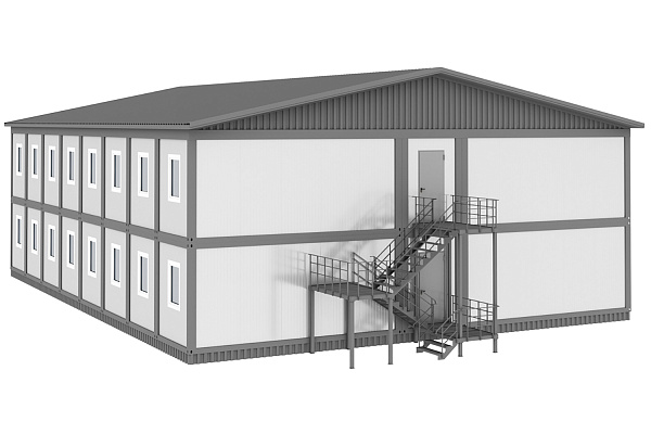Модульная гостиница на 50 номеров