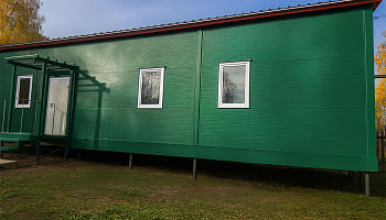 Модульный домик для охотников - фото