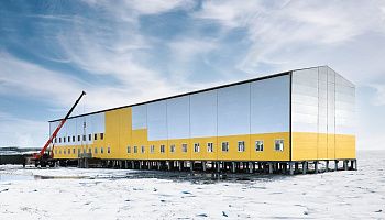 Быстровозводимый вахтовый городок на Новой Земле - фото