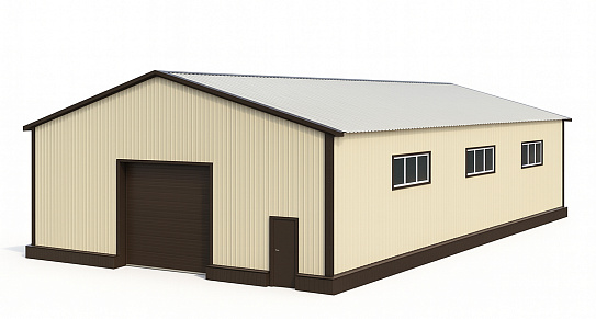 Каркасный цех 800 м² - фото