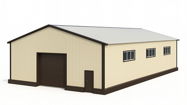 Каркасный цех 1280 м²