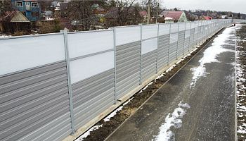 Шумозащитные экраны на трасе М7 Волга - фото