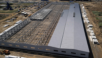 Поставка панелей из минеральной ваты для строительства фабрики