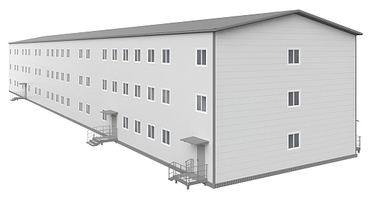 Модульное общежитие на 300 мест - фото