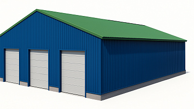 Каркасный склад 252 м²