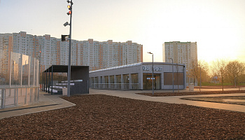 Модульная раздевалка для катка - фото