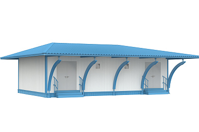 Раздевалка пляжная модульная