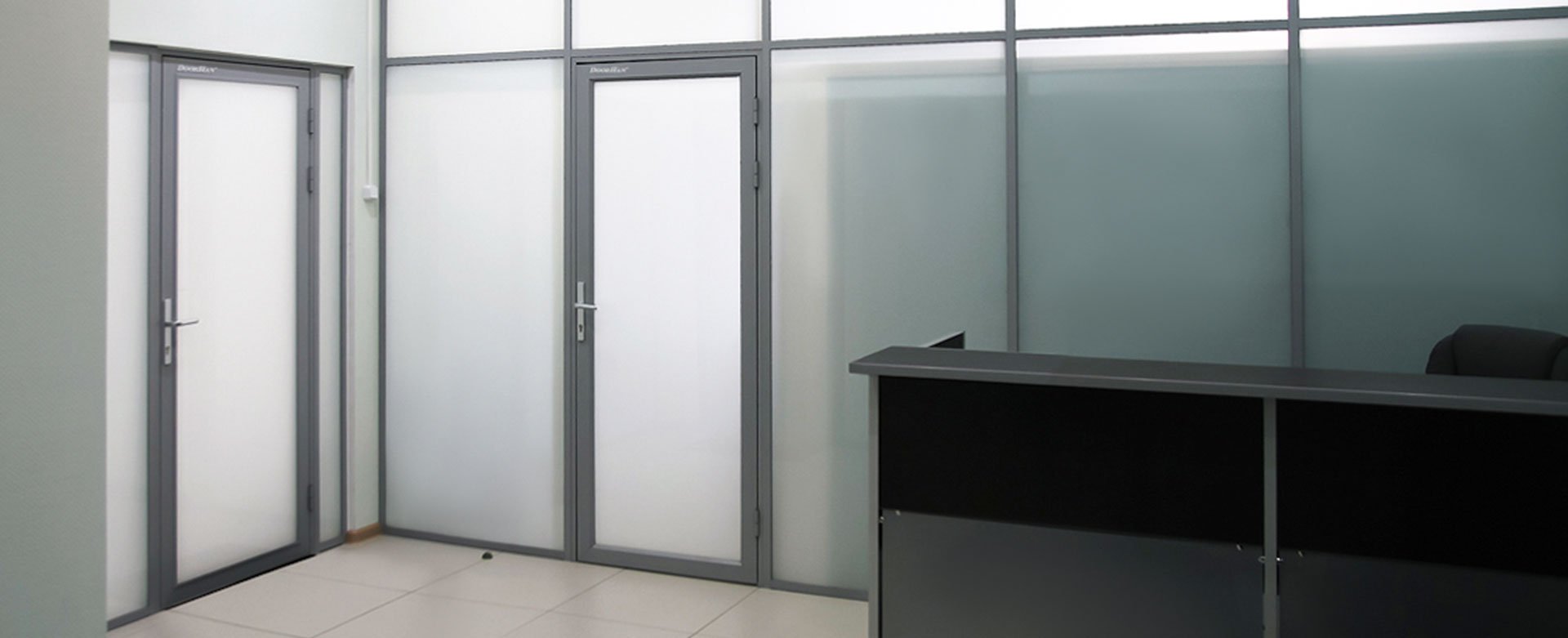 Алюминиевые перегородки - фото